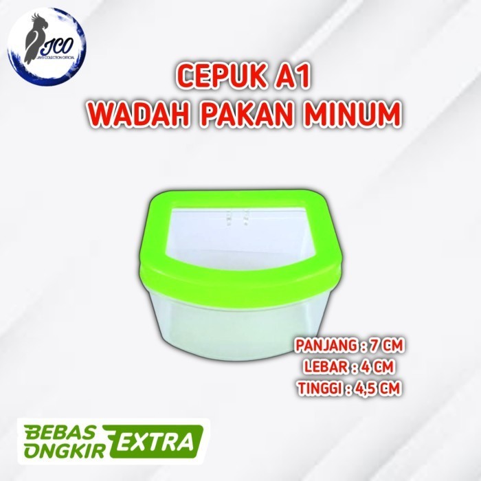 CEPUK A1 WADAH PAKAN MINUM BURUNG CEPUK BURUNG KOTAK