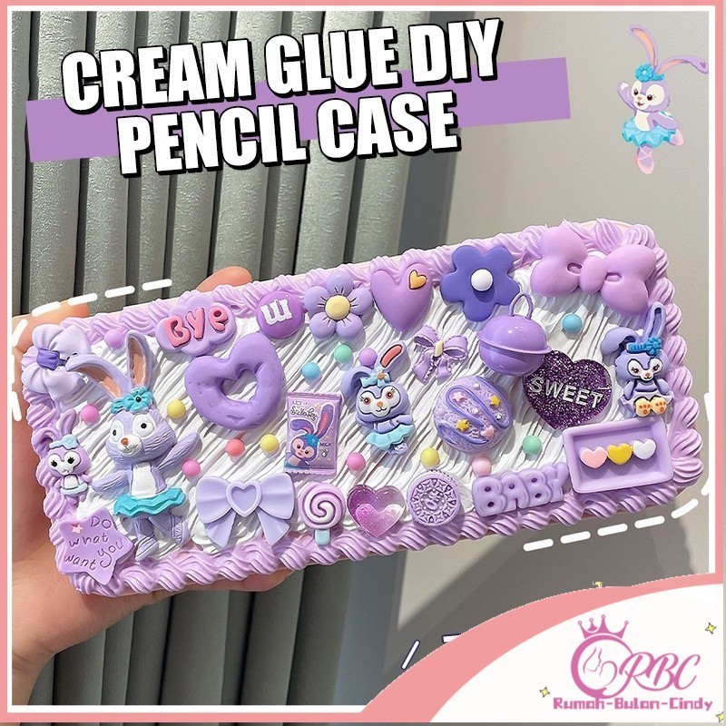 

【Penjual Lokal】DIY Kotak alat tulis kreatif lem krim / Kit Kotak Pensil DIY / Cream Glue Set / Deco Cream Clay Pencil Box / DIY Kotak Pensil Cream Glue Set