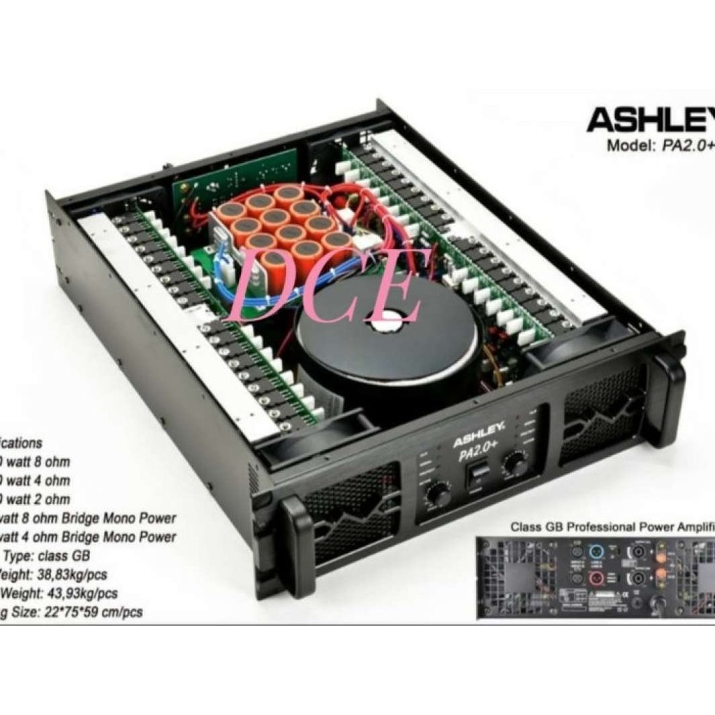 Terbaru Power Amplifier Ashley Pa 2.0 Plus Pa2.0+ Pa 2.0+ Class Gb Diskon