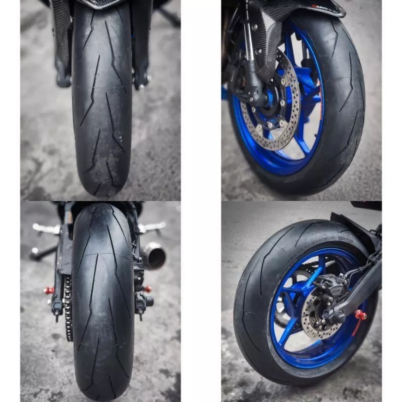 PAKET Ban Pirelli Supercorsa 120/70-17 & 160/60-17 - Moge High Perfomance - Radial - Import Germany
