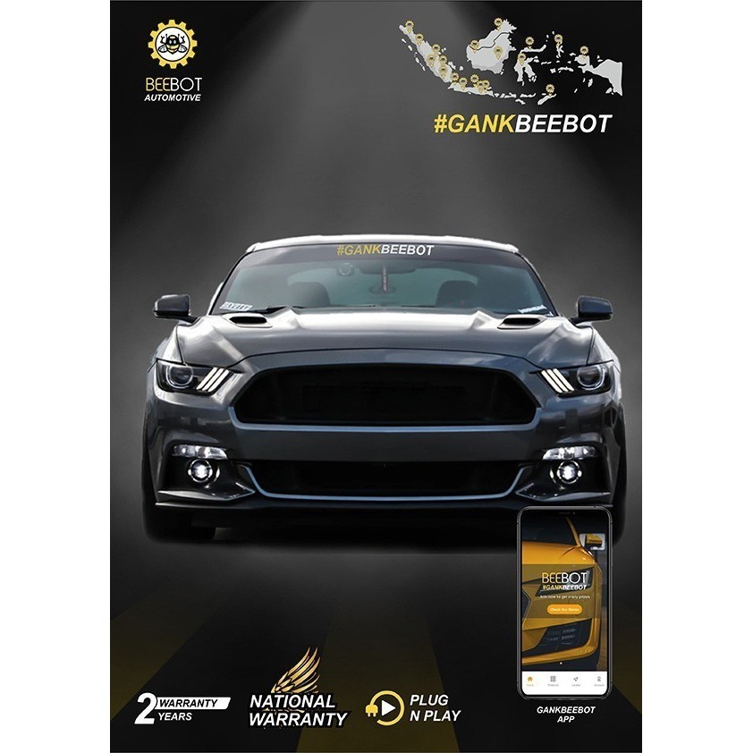Beebot GR Foglamp 2.0 Projector Yaris GR. Round frame FREE PASANG