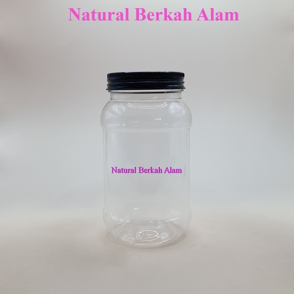 Toples 500 ml Pet Slay Natural Tutup Aluminium / Toples Plastik / Toples / Toples Permen / Toples Co
