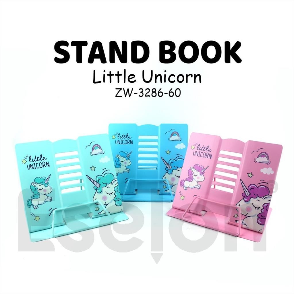 

[ES.JKT] 1pcs Book Stand Model UNICORN / zw-3286-60/ Sandaran buku/Stand Book