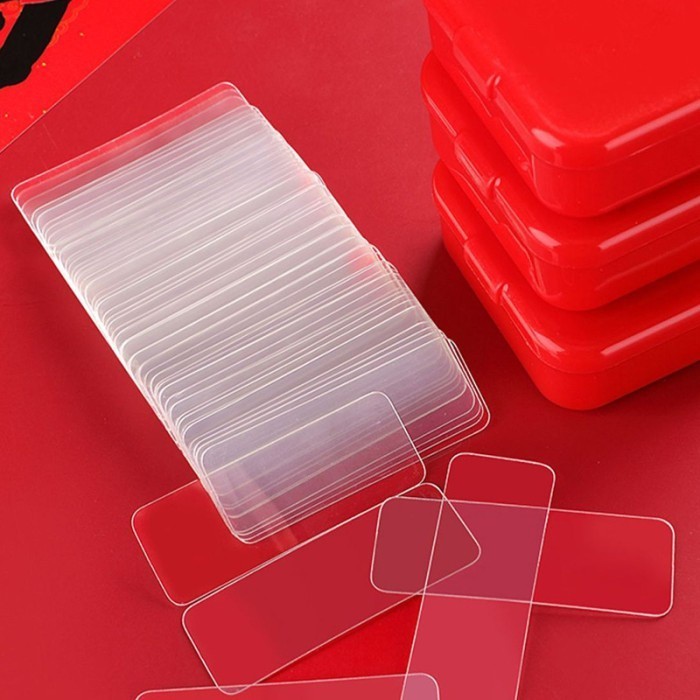 

Double Tape Mini Box Transparan Perekat Serbaguna Isi 60pcs