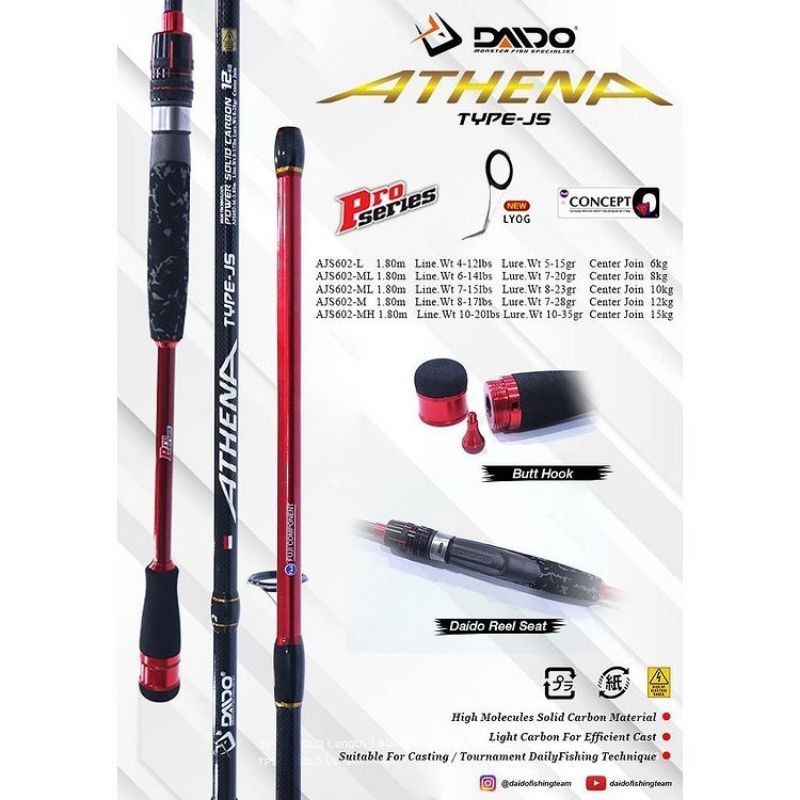 Joran Daido Athena 180 cm Japan Style 8-17lbs