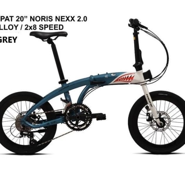 HOT PROMO Sepeda Lipat Pacific Alloy 20" Noris Nexx 2.0 ( 2 × 8 MD )