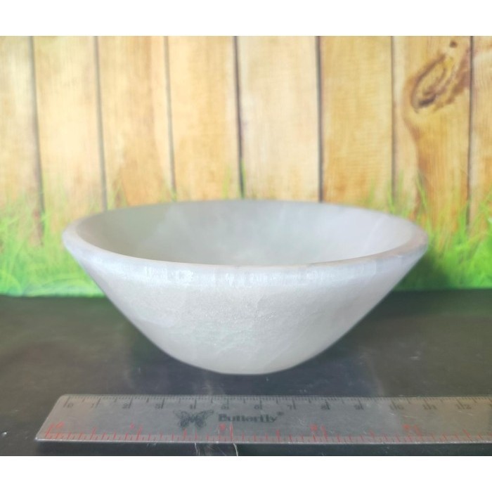 Natural Selenite Bowl Polished 13 cm  Marocco