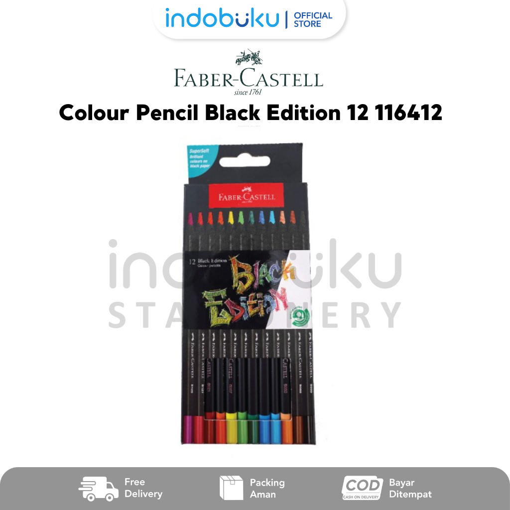 

Colour Pencil Black Edition 12 Faber-Castell Pensil 12 Warna Faber-Castell 116412