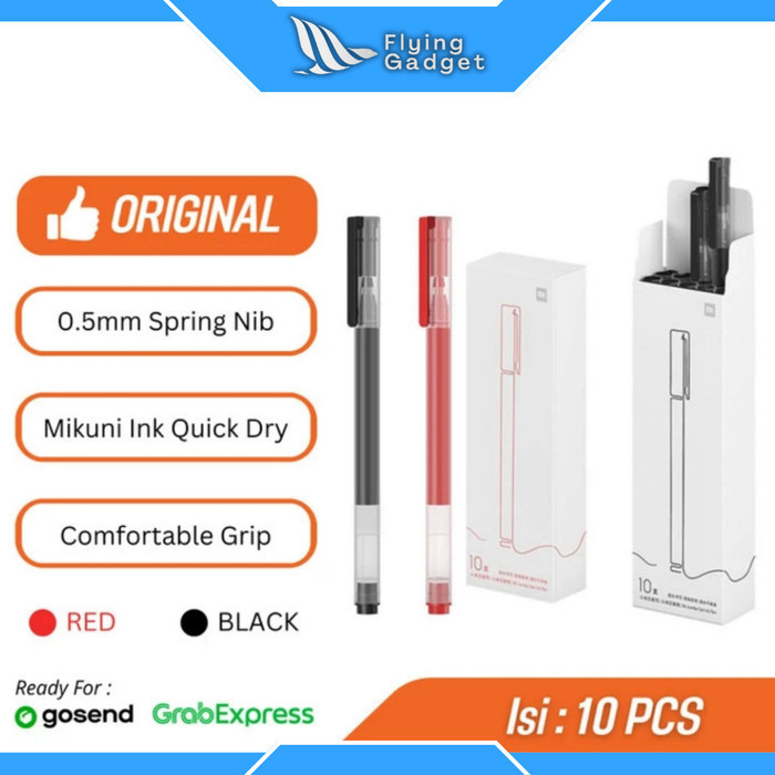 

Mi High Capacity Ink Pen Gel Mikuni Ink Pulpen Pena Pack 10 Pcs