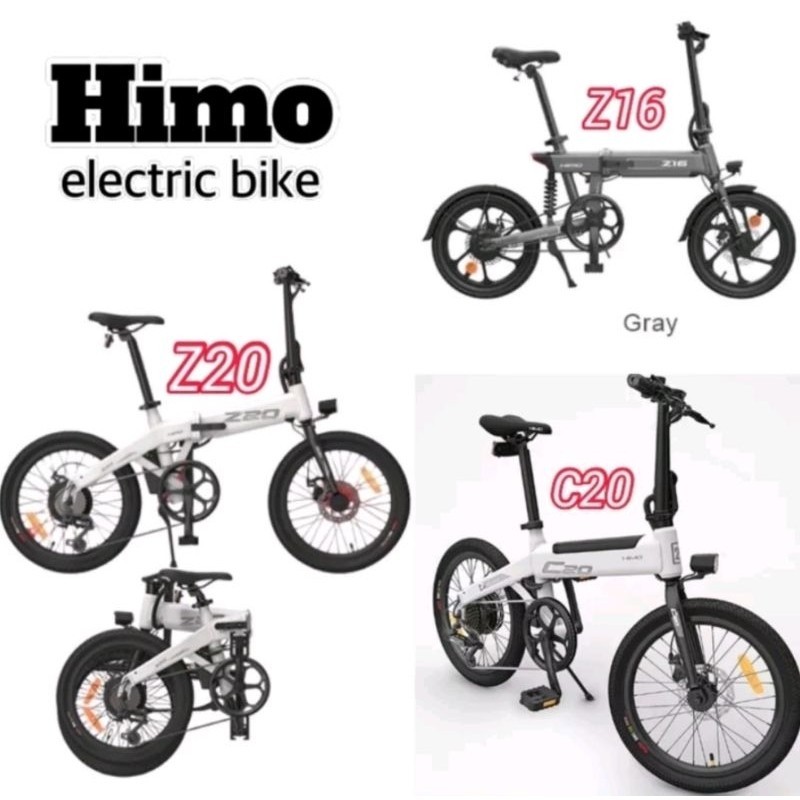 XIAOMI HIMO Z20 C20 Z16  Sepeda Lipat Listrik, Sepeda Listrik, Smart Moped Bicycle Rechargeable NEW