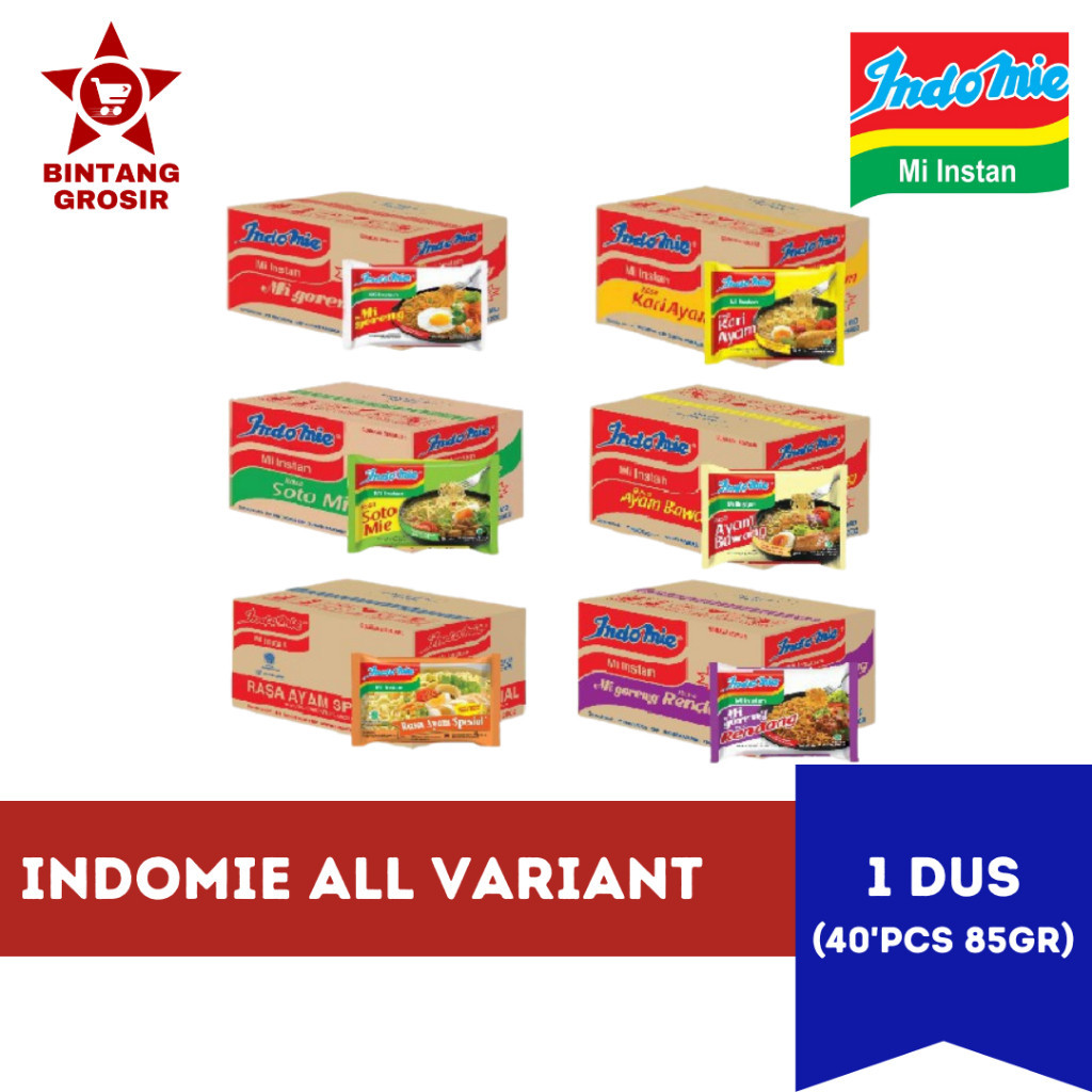 

[DUS] INDOMIE GORENG SOTO AYAM BAWANG KARI RENDANG ALL VARIAN