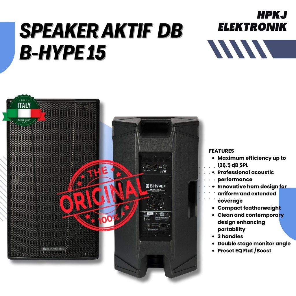 Speaker dB Technologies B Hype 15 Active Speaker Aktif Bhype-15