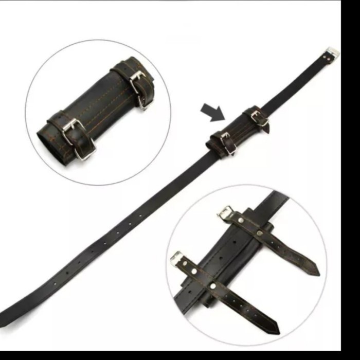 Belt Pedang Kulit Sintetis Sarung Pinggang Pedang Jepang Samurai - 1 Slot