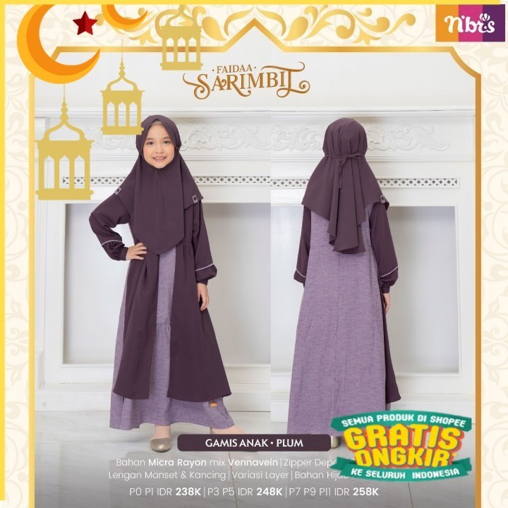 NIBRAS BAJU GAMIS BAYI DAN ANAK//NGCA 006, FAYES, CREATIVE, GRADIANT, BASMA, FAIDA, LAIKA, GAMILA, J