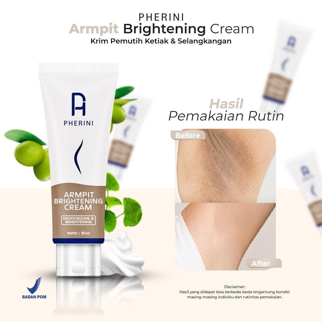 PHERINI Underarm Armpit Brightening Cream Pemutih Ketiak dan Selangkangan Ampuh