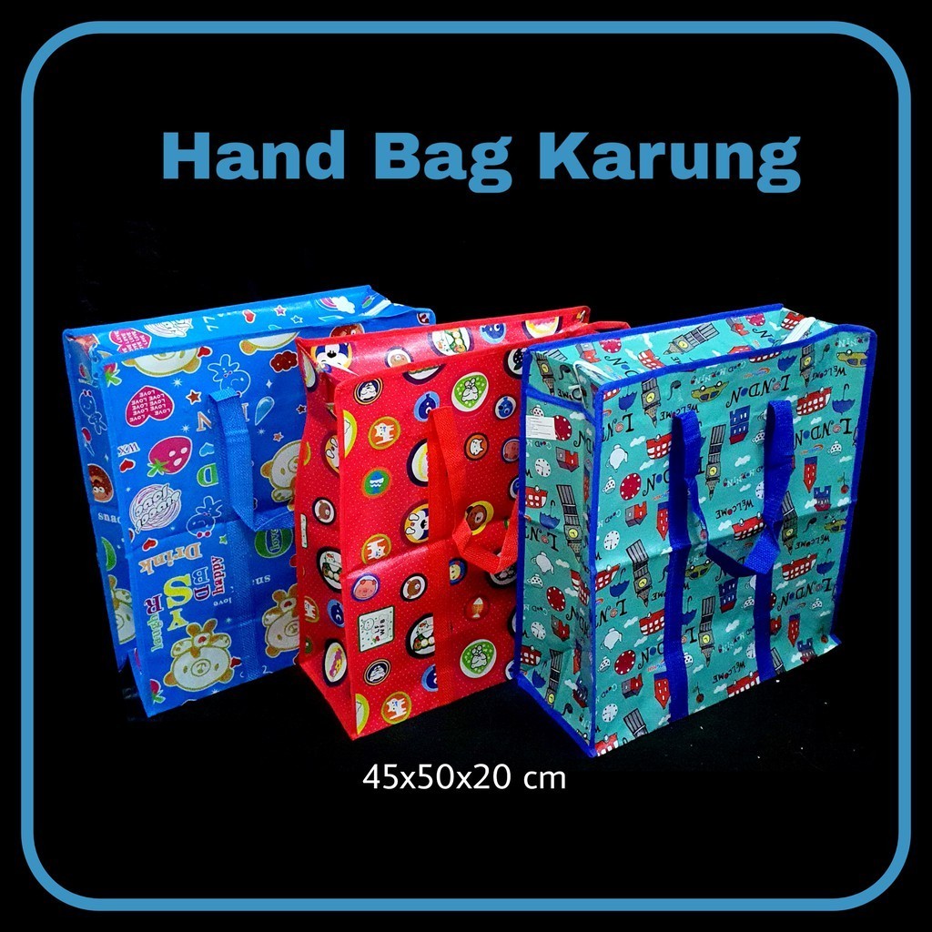 

GG Hand Bag Karung Tegak 45x50x20/Goodie Bag/Tas Serbaguna/Tas Tenteng/Tas Mudik/Tas Jumbo