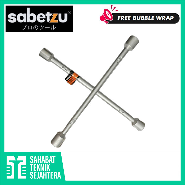 SABETZU Kunci Roda Palang 17 19 21 23 mm Ukuran 14" Mobil Konci Ban