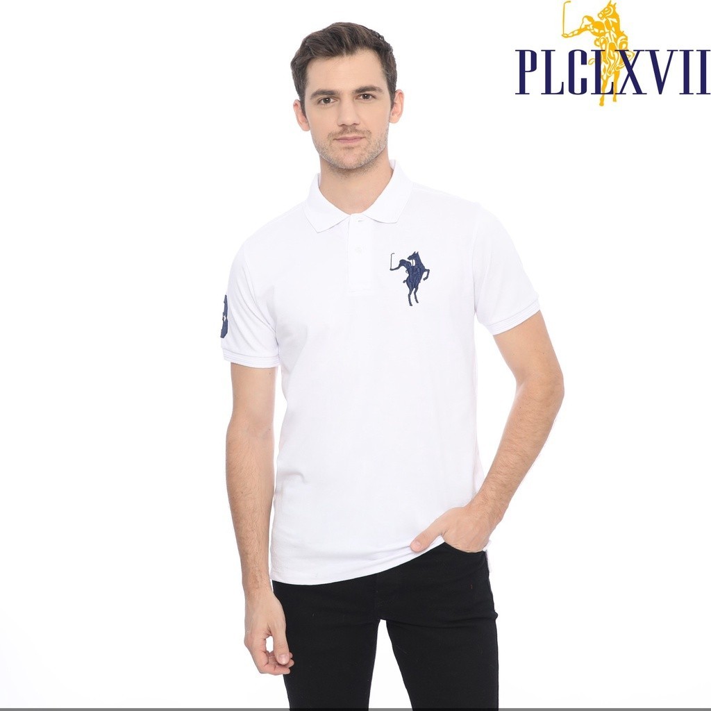 SG73RN PLCLXVII - Polo Shirt Pria - Logo Besar 1002