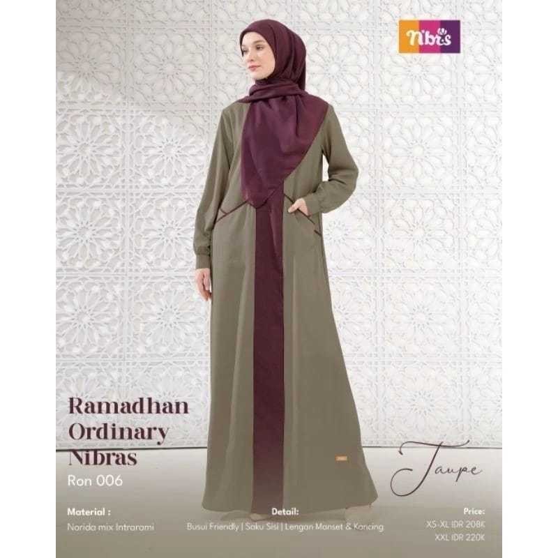 GAMIS NIBRAS RON 006 / NBRS GAMIS WANITA / GAMIS MUSLIMAH / GAMIS NIBRAS TERBARU / GAMIS WANITA TERB