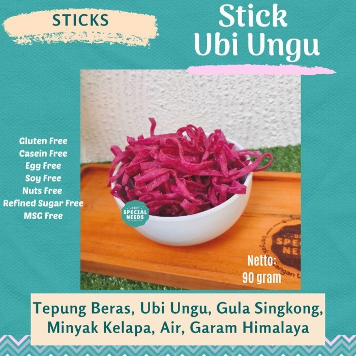 

New STICK UBI UNGU STICK Free of Gluten Egg Dairy MSG utk DIET