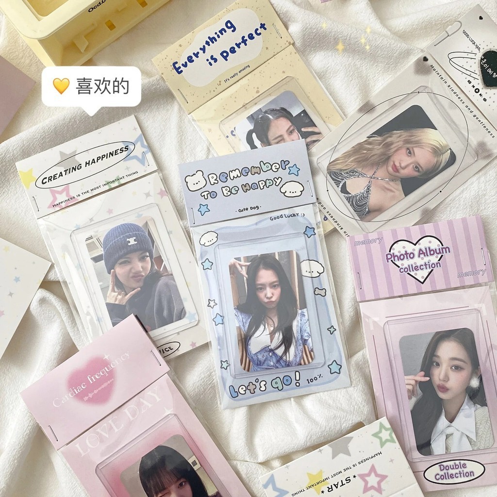

5 Set Korean Style Kpop Photo Card Head and Back Card Packaging Card Set Sell Card Packaging Jewelry Gift Package Card Supplies
