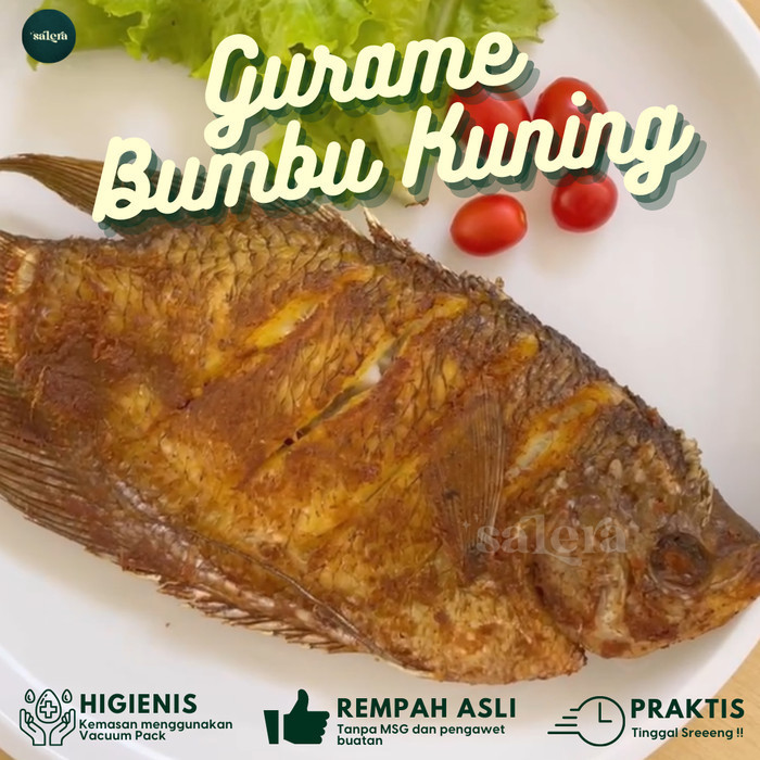 

Ikan Gurame Ungkep Bumbu Kuning Gurih Vakum Frozen Siap Goreng 1 ekor - Medium