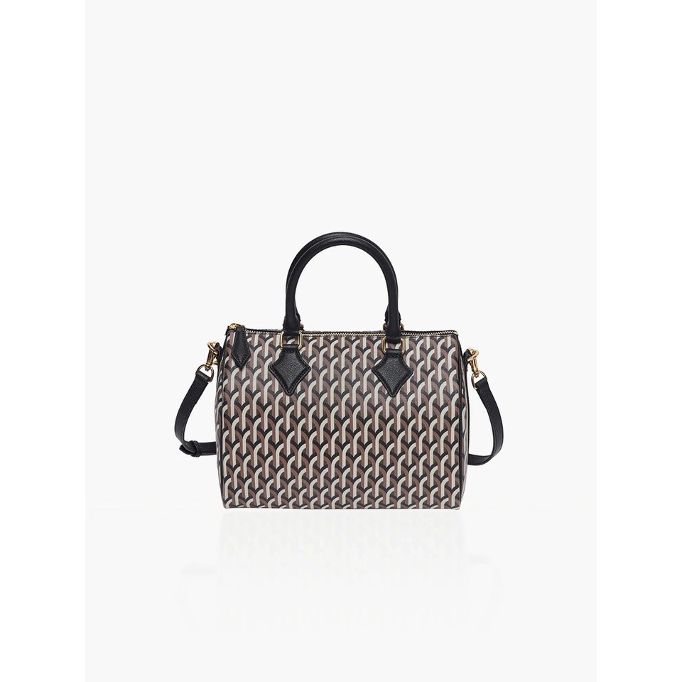 DELL'EST Bostino Bag Medium Gotica Black Tas Selempang Wanita-DBT0101BDM