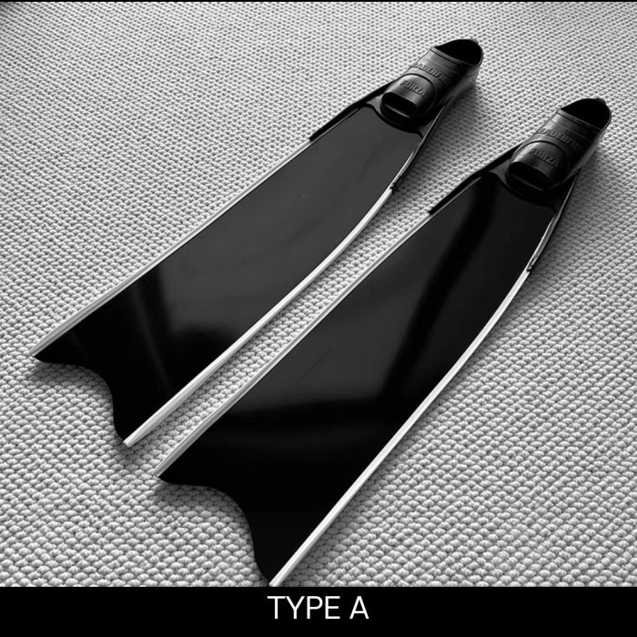 Long Fins Leaderfins Black Fiberglass