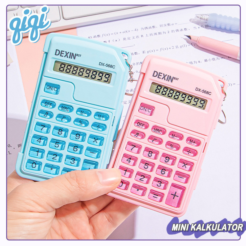 

Calculator Mini KALKULATOR MINIMALIS 8 DIGIT Pocket Portable Pastel Calculator 8 Digit Mini - Qiqi Treasure