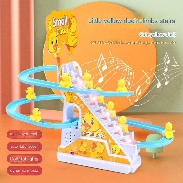 Mainan Anak Seluncur Bebek Edukasi Anak Bayi Seluncuran Bebek Tangga Musikal Small Duck
