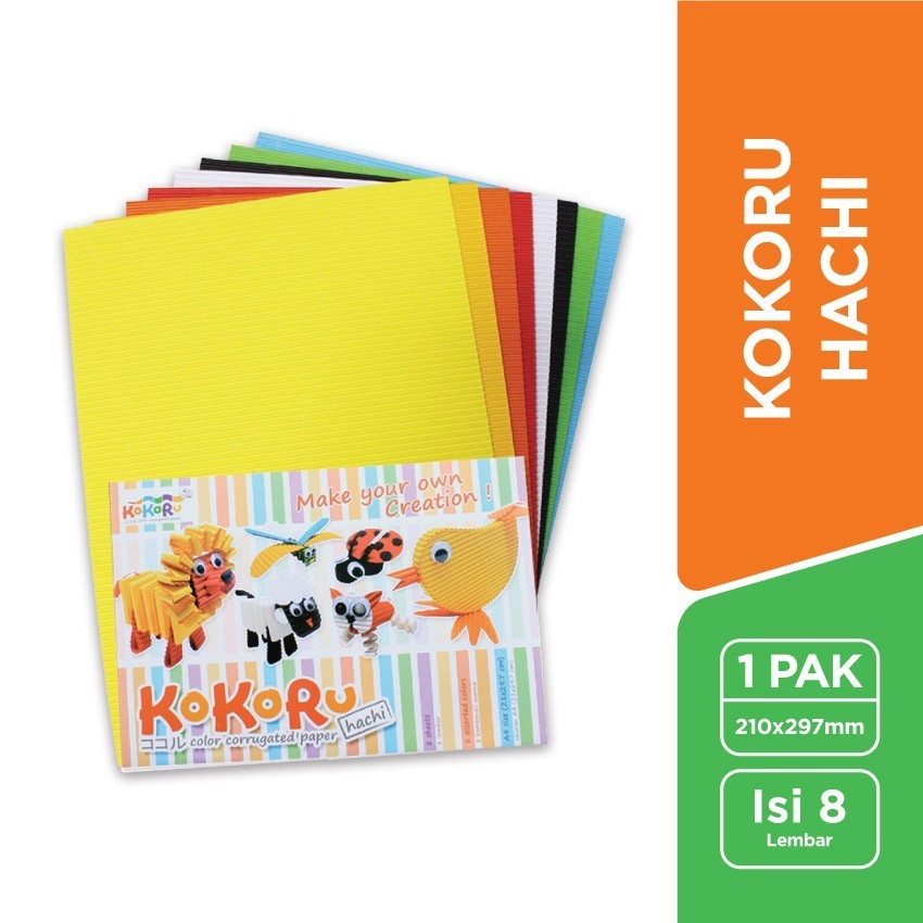 

[Stationery Spectrum] Kokoru Kertas Bergelombang Hachi A4 KKR HACHI A4