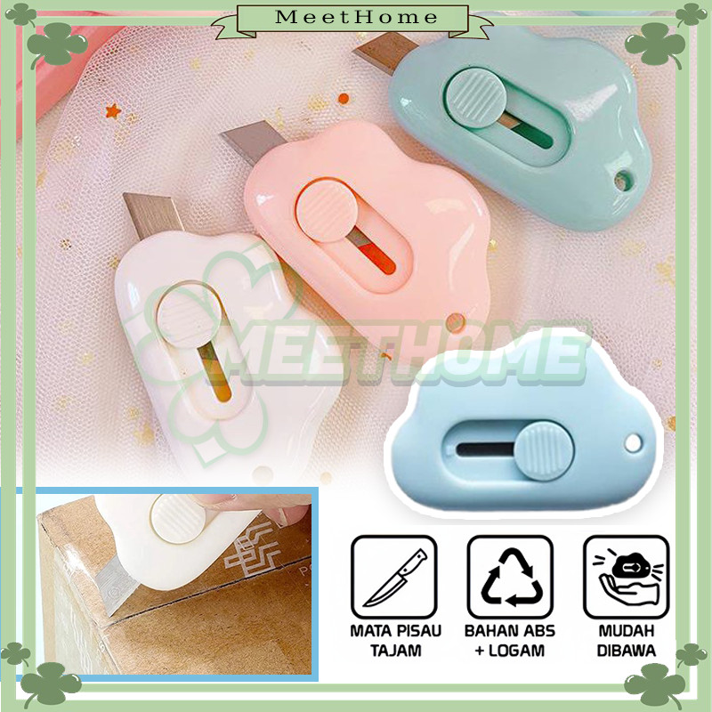 

Cutter Mini Karakter Awan/Cutter Mini Pisau Kecil Bentuk Awan/Cutter Bentuk Karakter Awan