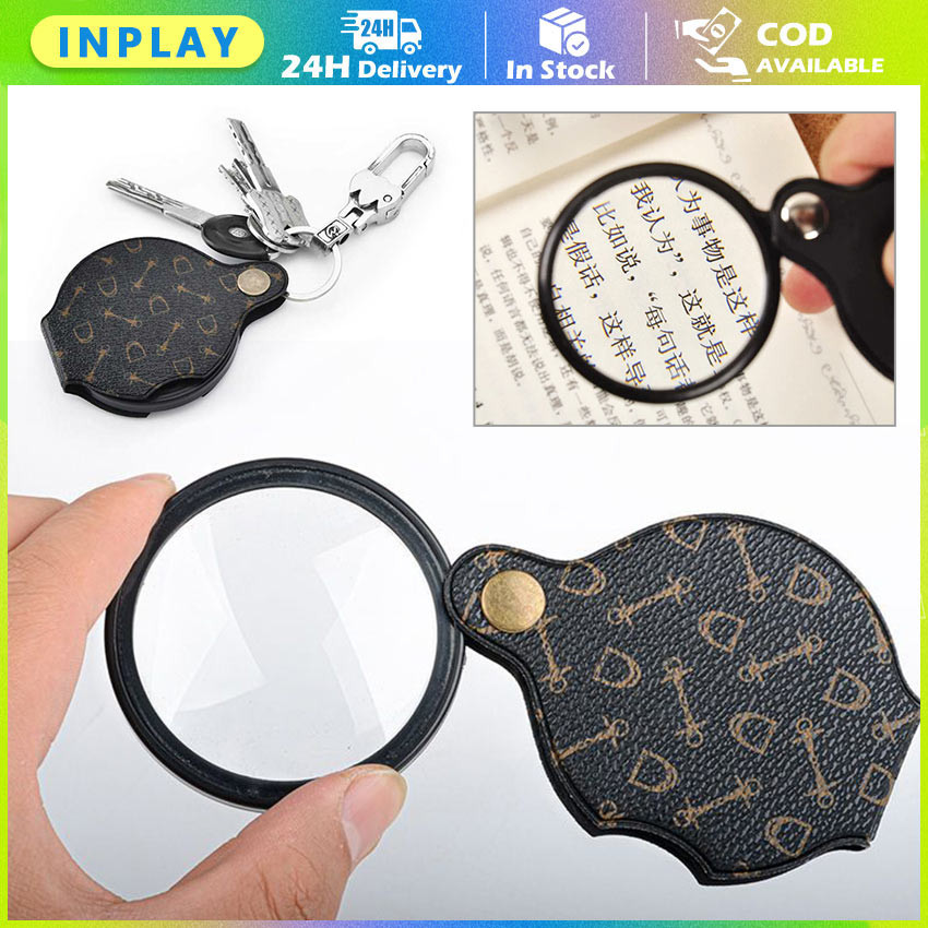 15X Kaca Pembesar Lipat / Magnifier Kaca Pembesar Geser Lup