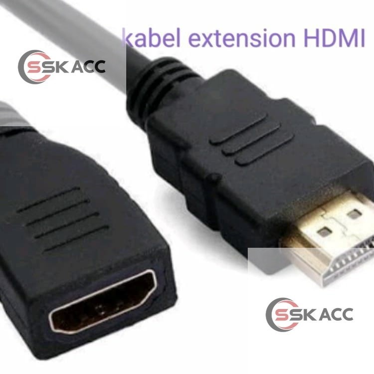 Kabel HDMI Extension 30cm / Perpanjangan Kabel Hdmi M-F 30 cm SSKACC-KOMPUTER