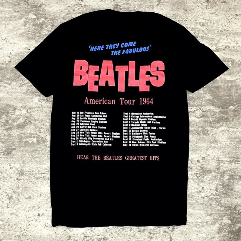 Tshirt - THE BEATLES - AMERICAN TOUR 1964 TSHIRT Tidur pendek Fashion Hardworking