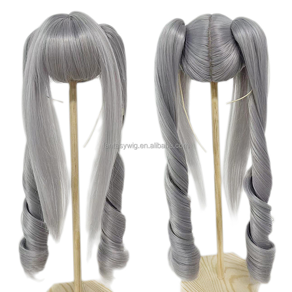 Wig fantasi 1/3 Bjd boneka Wig Fashion Super Wave Wig rambut boneka selebriti untuk boneka gadis Ame