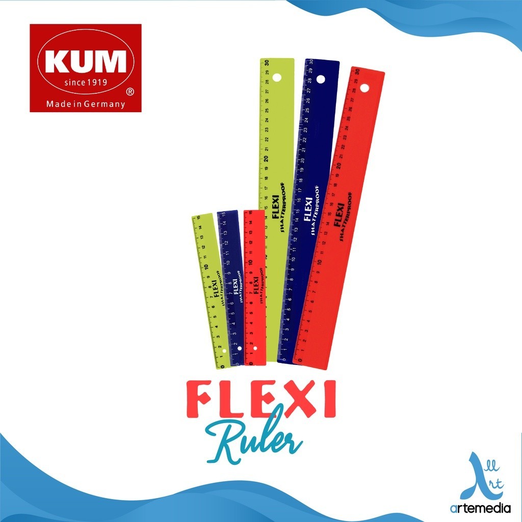 

KUM Flexi Ruler Penggaris Plastik Alat Gambar