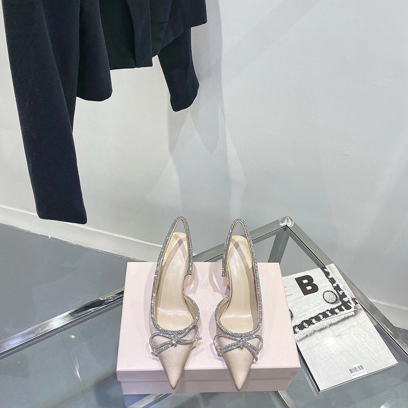 women sandal shoes Rhinestones Women Shoes Crystal Bowknot High heels Wedding heel Shoes