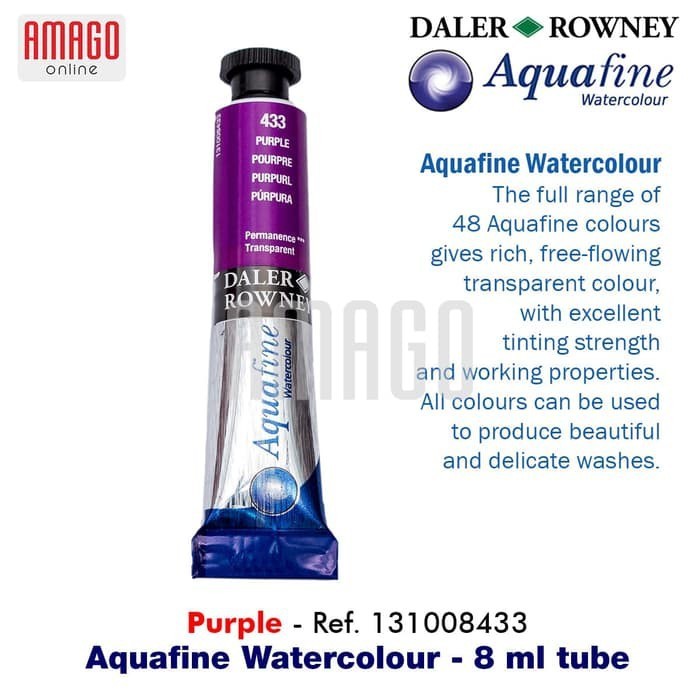 

Cat Air Lukis DALER-ROWNEY Aquafine Watercolour 8 ml - Purple - 131008433