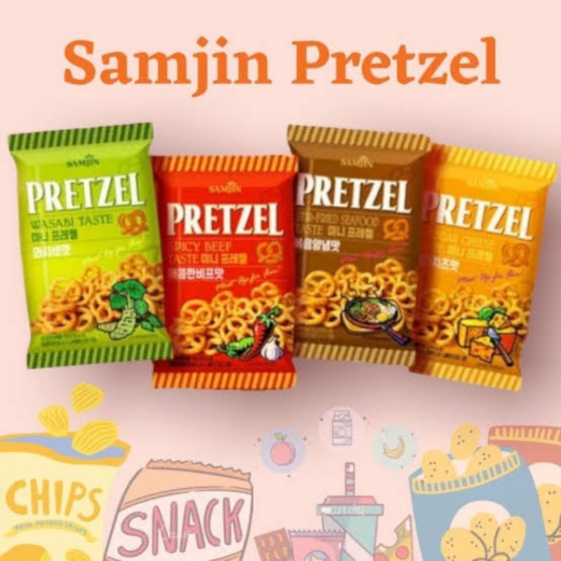 

Samjin pretzel/samjin snack/pretzel seafood/pretzel cheese/pretzel wasabi/pretzel spicy beef/pretzel