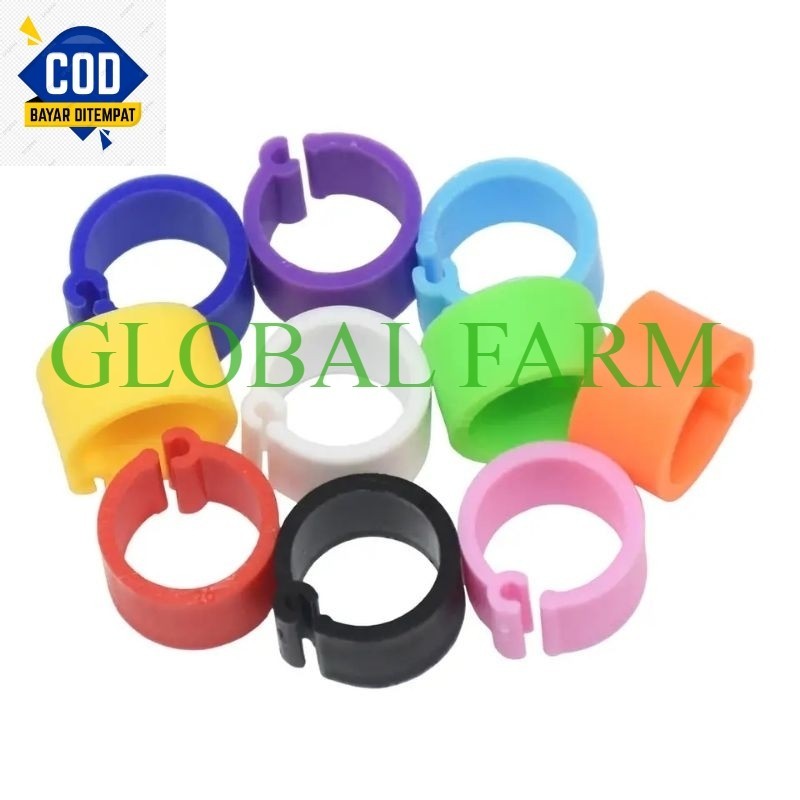 RING BURUNG CLIP POLOS MERPATI DEWASA PLASTIK BSR