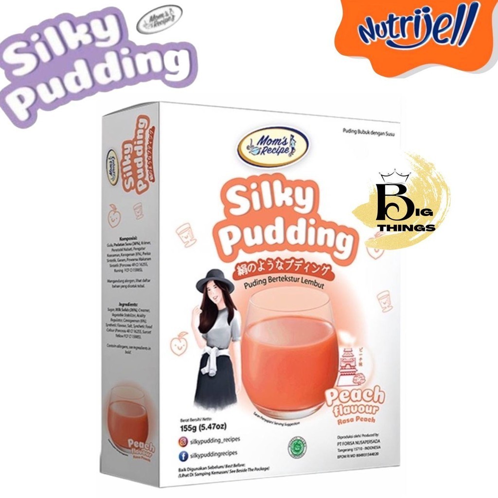 

SILKY PUDDING Peach 155g By Mom's Recipe 155g PUYO Puding Susu Forisa