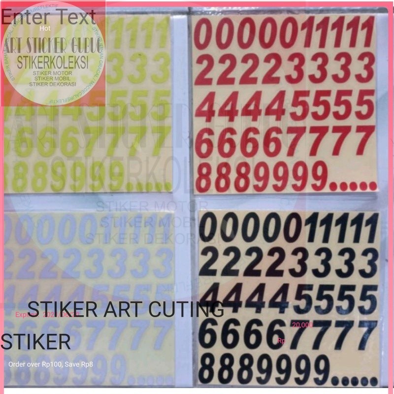 

Sticker cutting ANGKA#sharelokbosku#cocok untuk aksesoris