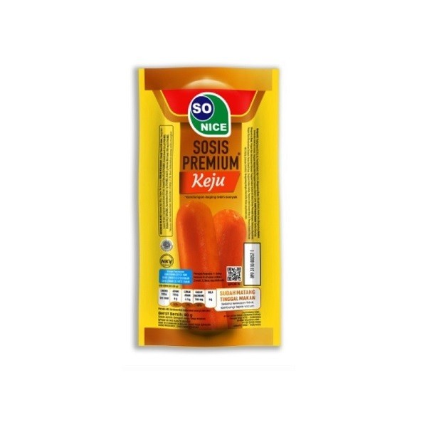 

SO NICE SOSIS PREMIUM CHEESE 60 GR