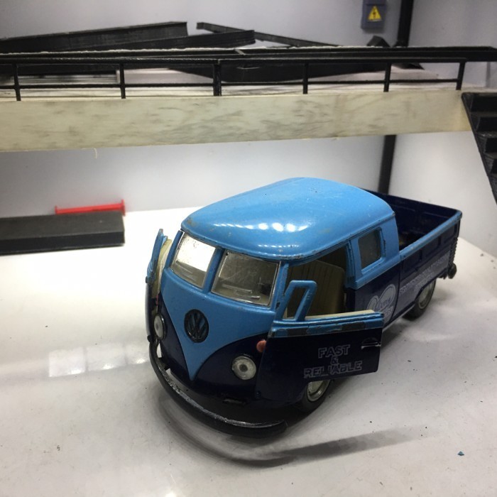 kinsmart diecast vw bus double cabin loose junk -OS25