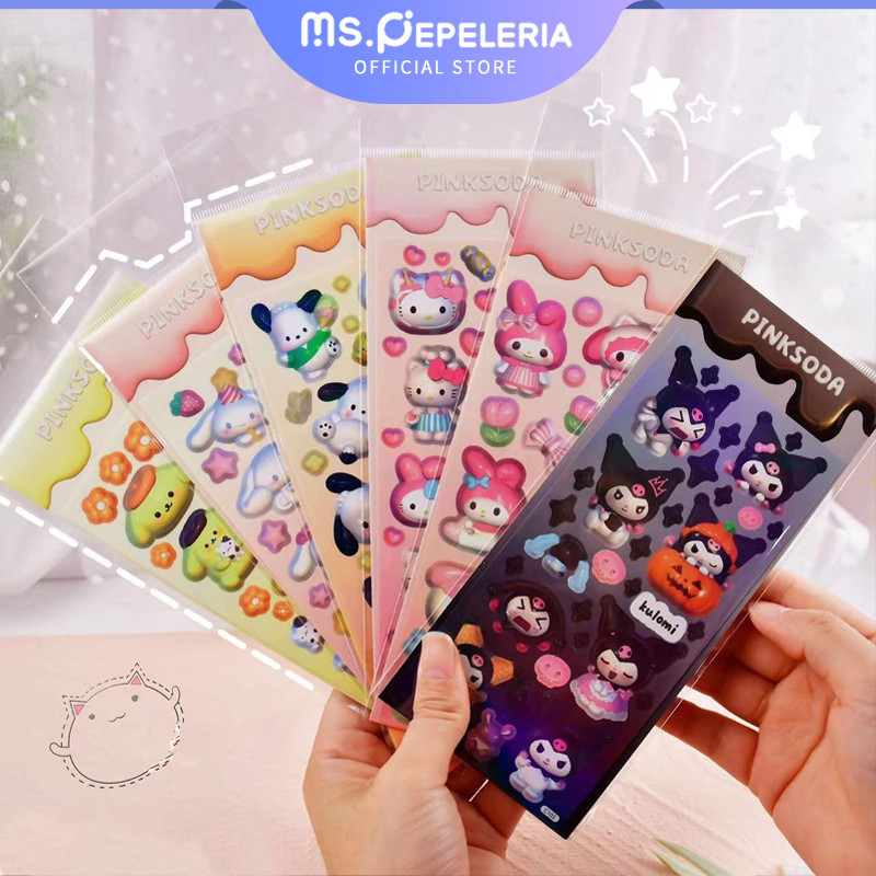 

Sanrio stiker/Sticker/Sticker Lucu 2D Sanrio Karakter-Ms.Pepeleria