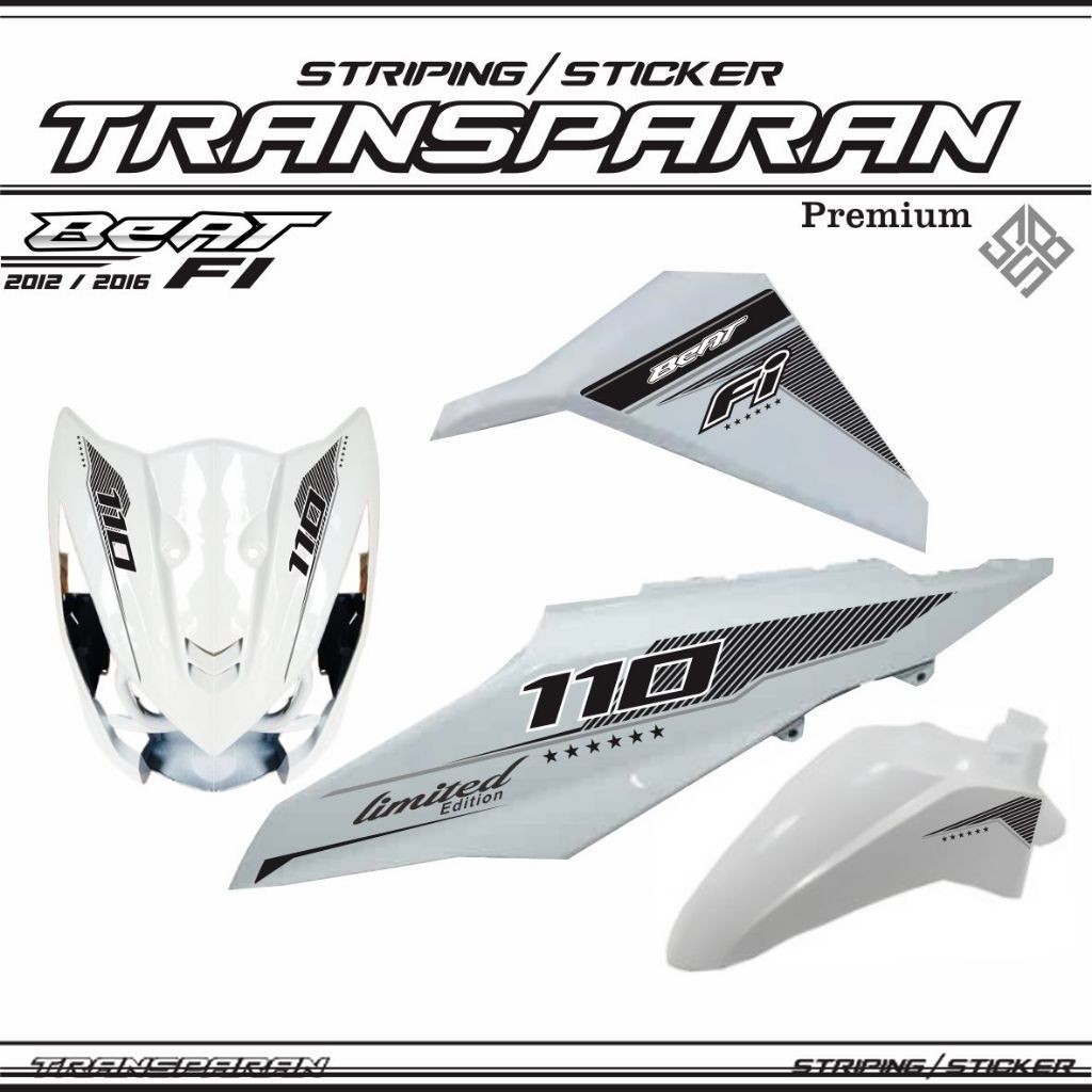 TRANSPARAN / STRIPING BEAT FI TRANSPARAN 2012-2014 MOTIF MALAY