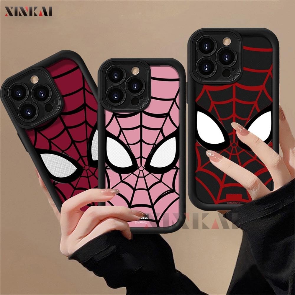 Casing hp Infinix Smart 8 Hot 40i Hot 30i Smart 7 Hot 11 Play 12 Note 12 G96  SPARK GO 2024 Note 30 20S Play 9 Play Hot 10 Play Smart 5 Smart 6 Fashion Spider Man Camera Protection Shockproof Silikon Soft case XINKAI
