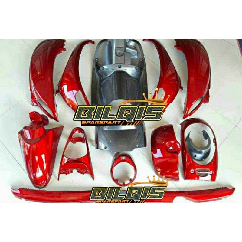 body scoopy 2015 2016 cover full set body halus honda scoopy fi tahun 2013 2014 2015 2016 warna mera