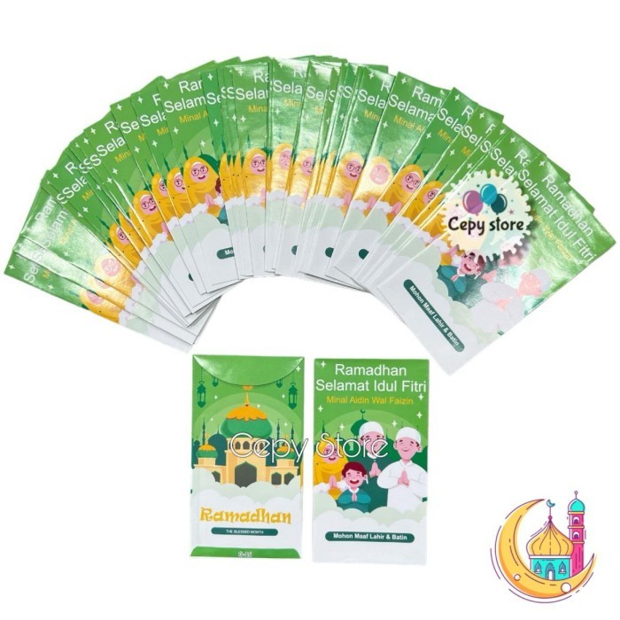 

NIRMALA [50Lembar] Amplop Lebaran Idul Fitri / Angpao Lebaran Box Mika Size L - G-16